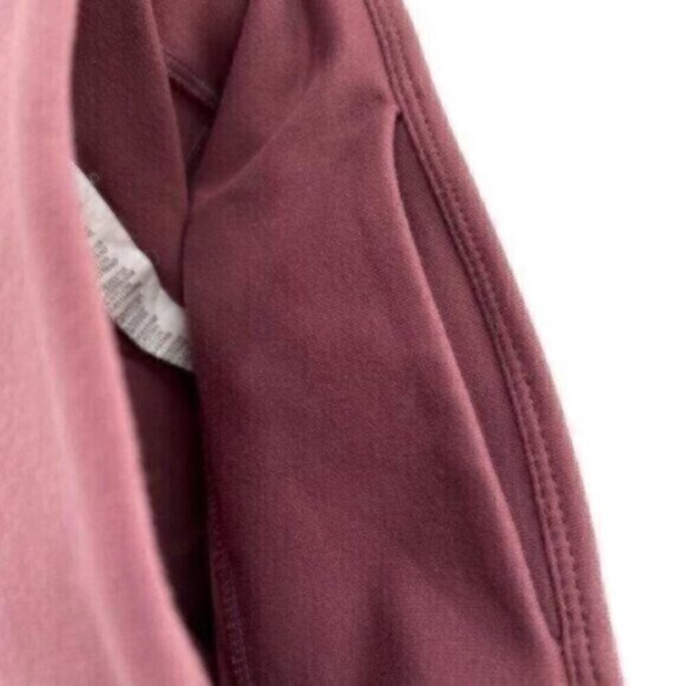 Fabletics Mid Rise Pink Rose Colorblock Leggings - Picture 13 of 14